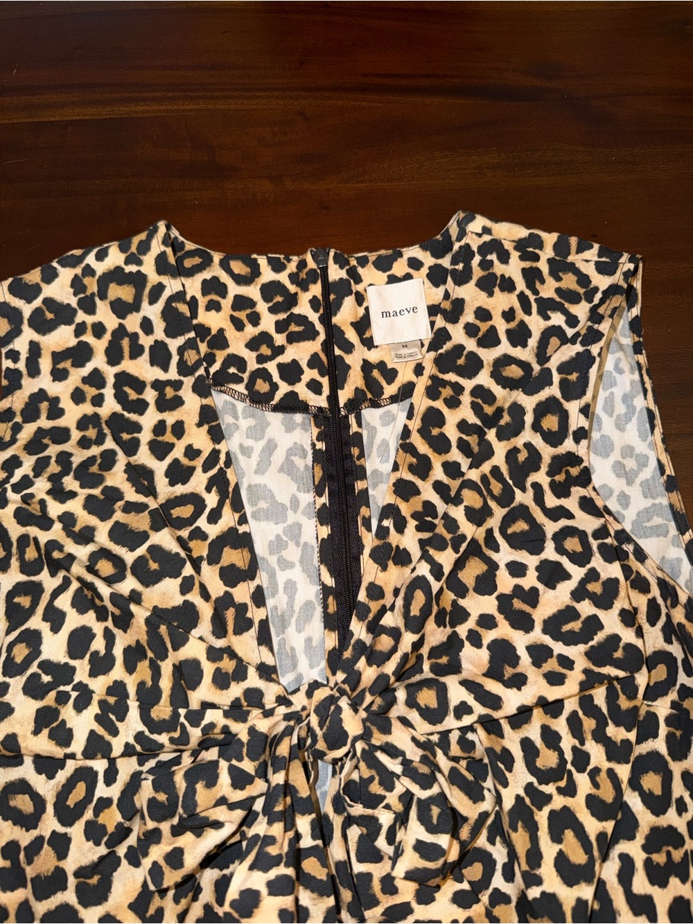 Maeve Sleeveless Bow-Front Peplum Blouse - Picture 9 of 9